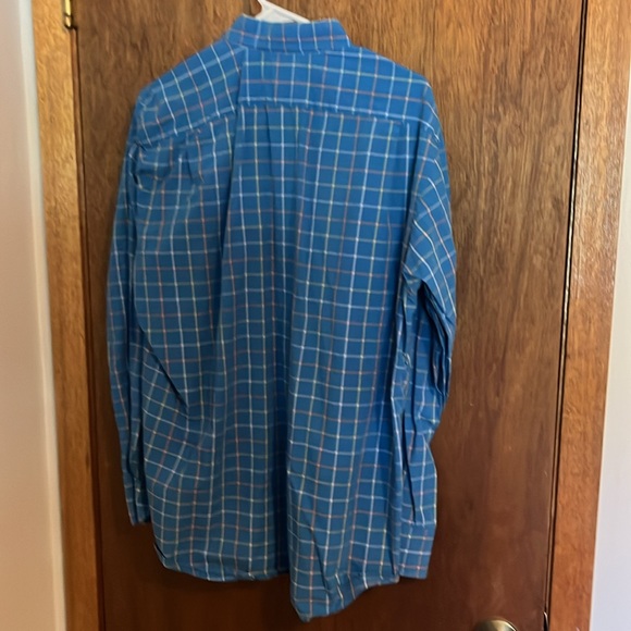 Lacoste Men’s Blue Plaid Button Up, Size 42 - Picture 4 of 6